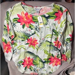 Tommy Bahama women’s tropical shirt NEW